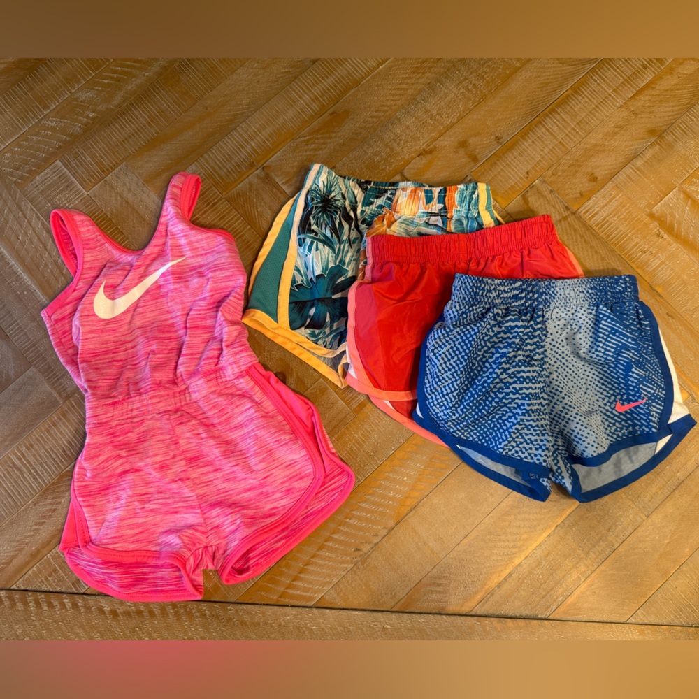 Nike Toddler Girls Dri-FIT Shorts and Romper Bundle